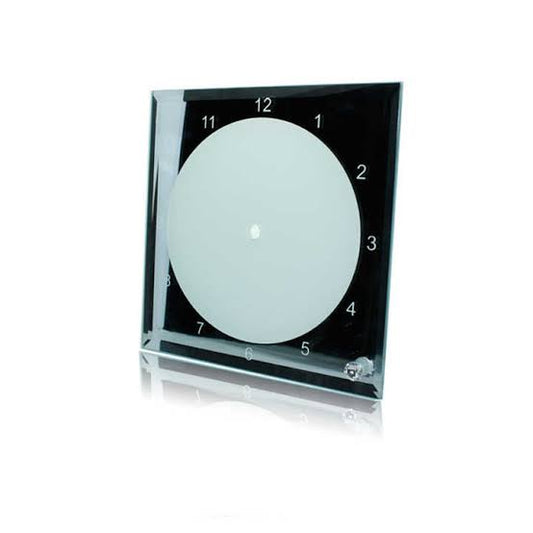 Reloj Cristal – borde espejo 20x20cm